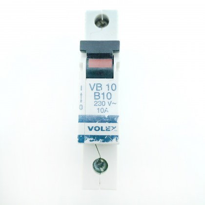 Volex VB10 Metal clip B10 10A 10 Amp MCB Circuit Breaker Type B